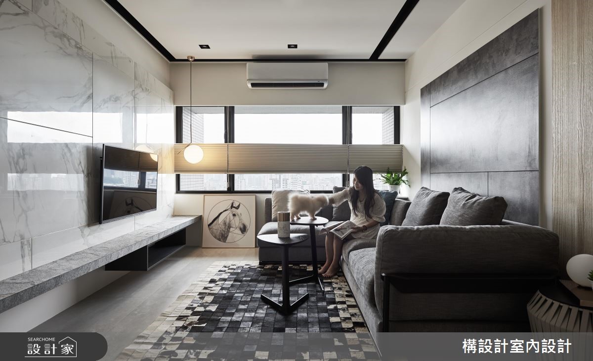 35坪新成屋(5年以下)＿現代風客廳案例圖片＿構設計＿構設計_交會拾之2