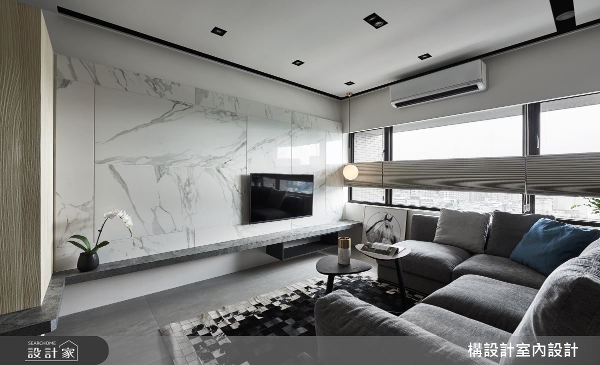 35坪新成屋(5年以下)＿現代風客廳案例圖片＿構設計＿構設計_交會拾之3