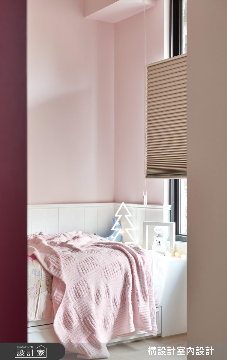 40坪新成屋(5年以下)＿現代風臥室案例圖片＿構設計＿構設計_空間的表情。當灰階遇上彩虹之20