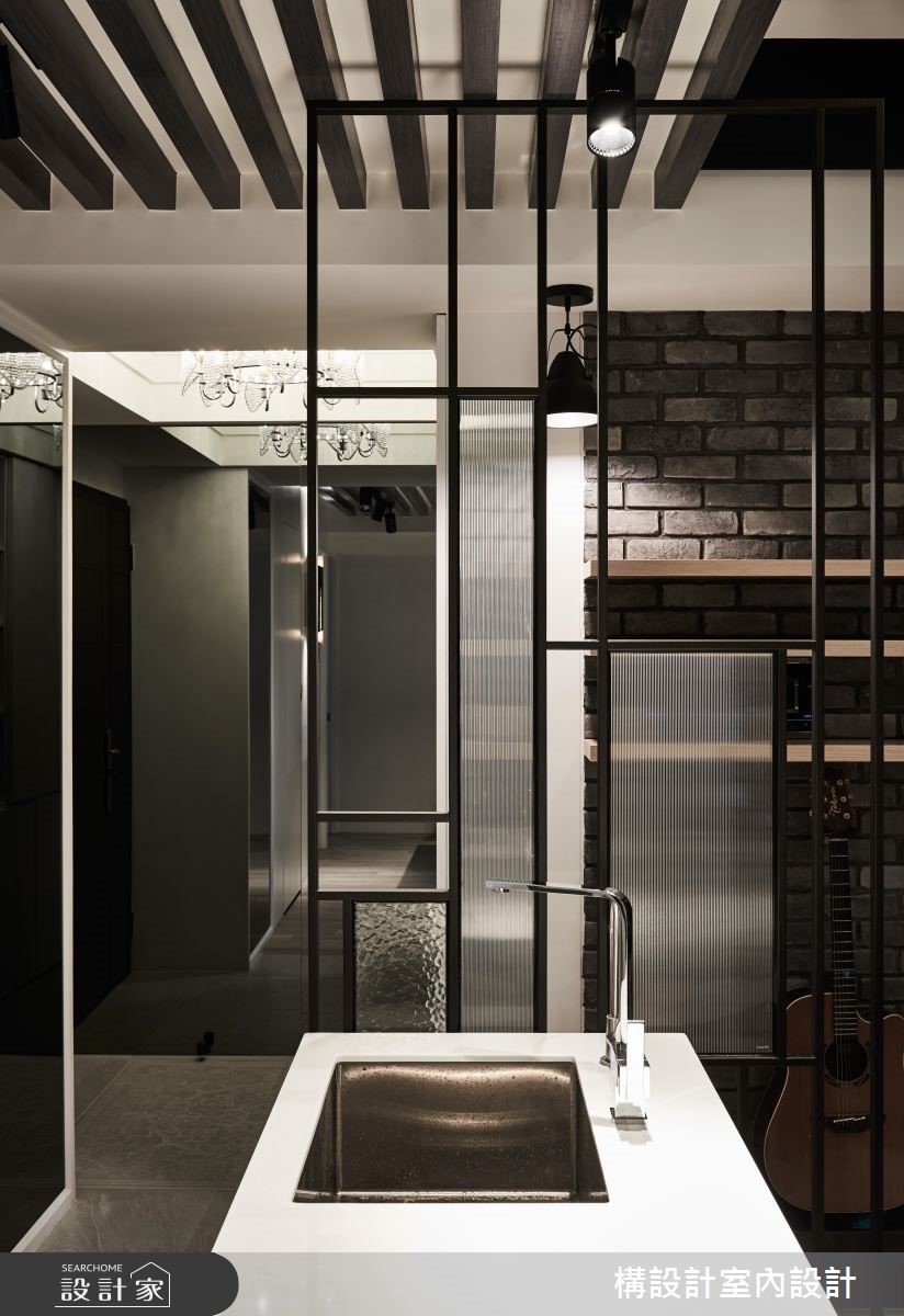 40坪新成屋(5年以下)＿現代風中島案例圖片＿構設計＿構設計_空間的表情。當灰階遇上彩虹之3