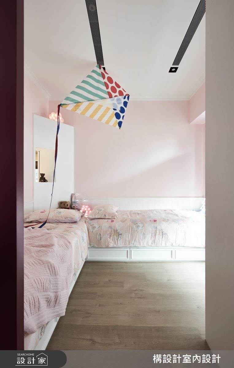 40坪新成屋(5年以下)＿現代風臥室案例圖片＿構設計＿構設計_空間的表情。當灰階遇上彩虹之21