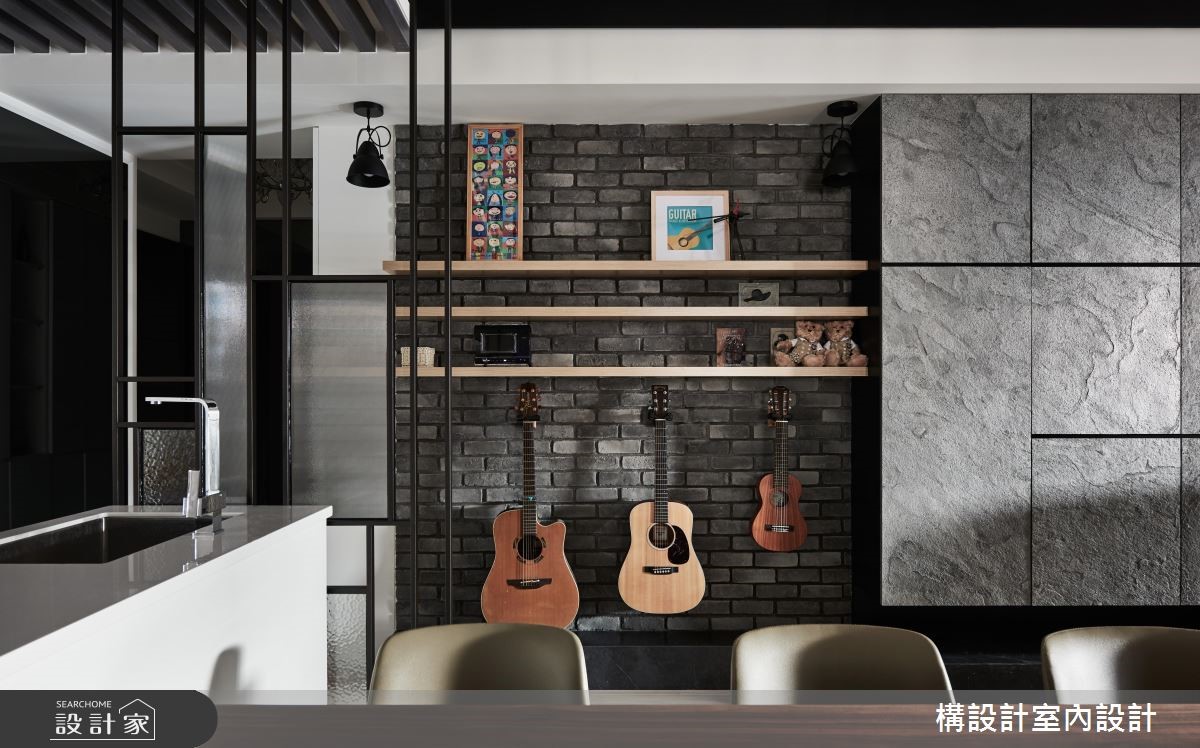 40坪新成屋(5年以下)＿現代風餐廳中島案例圖片＿構設計＿構設計_空間的表情。當灰階遇上彩虹之10