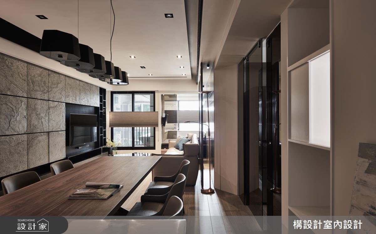40坪新成屋(5年以下)＿現代風餐廳案例圖片＿構設計＿構設計_空間的表情。當灰階遇上彩虹之7