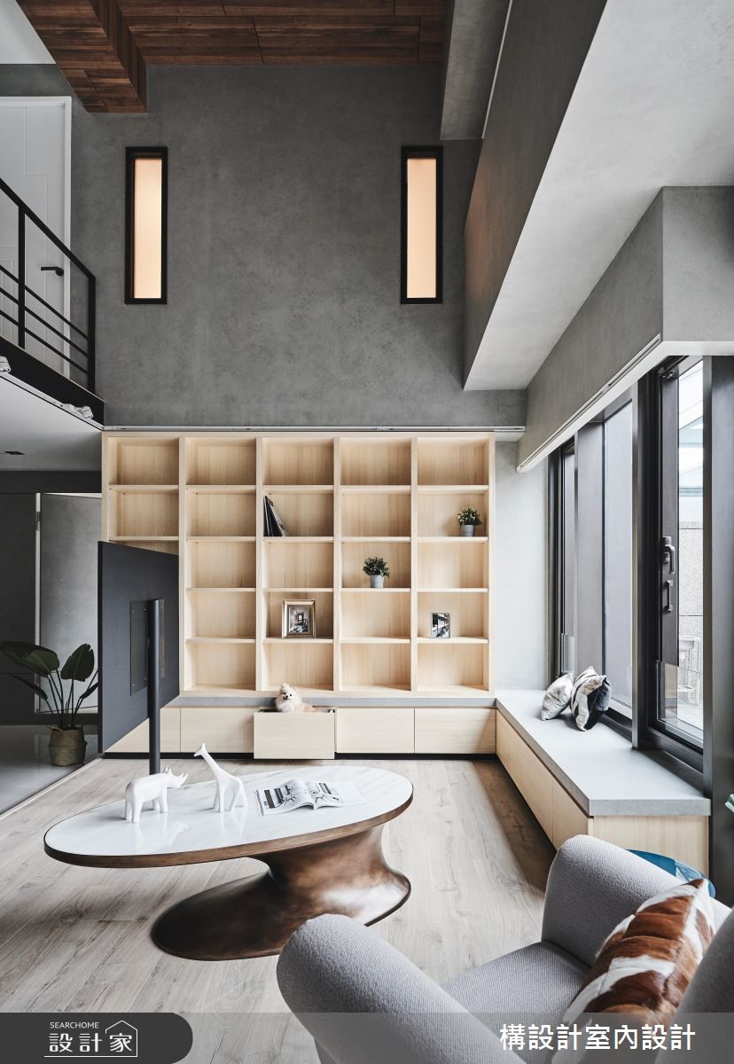 50坪新成屋(5年以下)＿現代風客廳案例圖片＿構設計＿構設計_層光透影之10