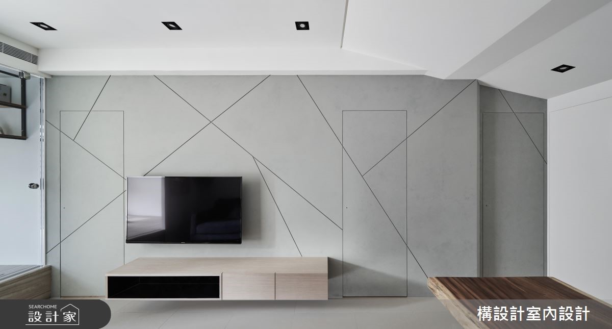 16坪新成屋(5年以下)＿北歐風客廳案例圖片＿構設計＿構設計_倚山輕居之7