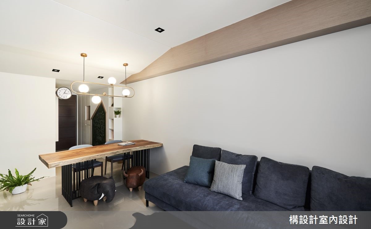 16坪新成屋(5年以下)＿北歐風客廳餐廳案例圖片＿構設計＿構設計_倚山輕居之5