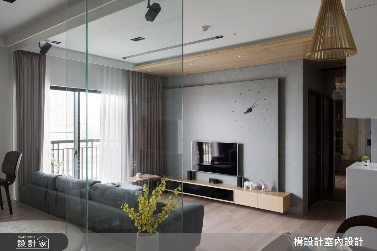 15坪新成屋(5年以下)＿北歐風客廳案例圖片＿構設計＿構設計_暖陽慢行之3