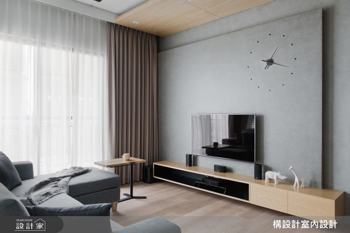 15坪新成屋(5年以下)＿北歐風客廳案例圖片＿構設計＿構設計_暖陽慢行之2