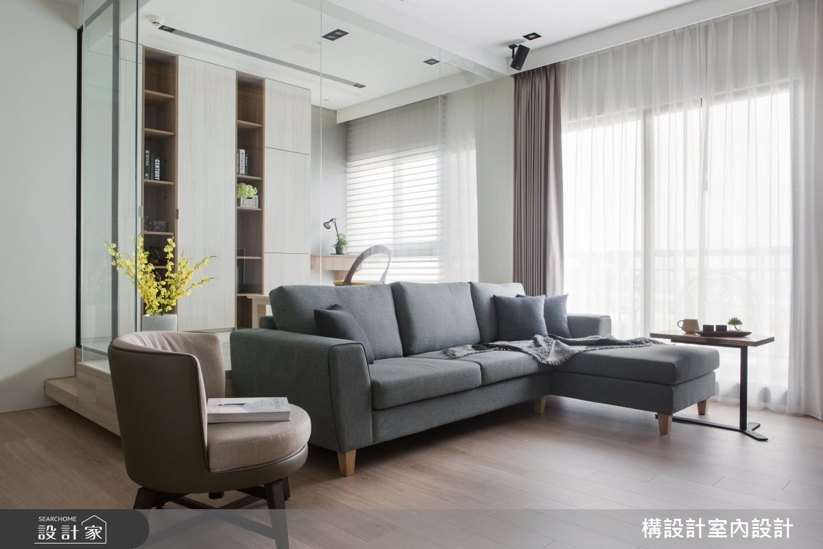 15坪新成屋(5年以下)＿北歐風客廳案例圖片＿構設計＿構設計_暖陽慢行之7