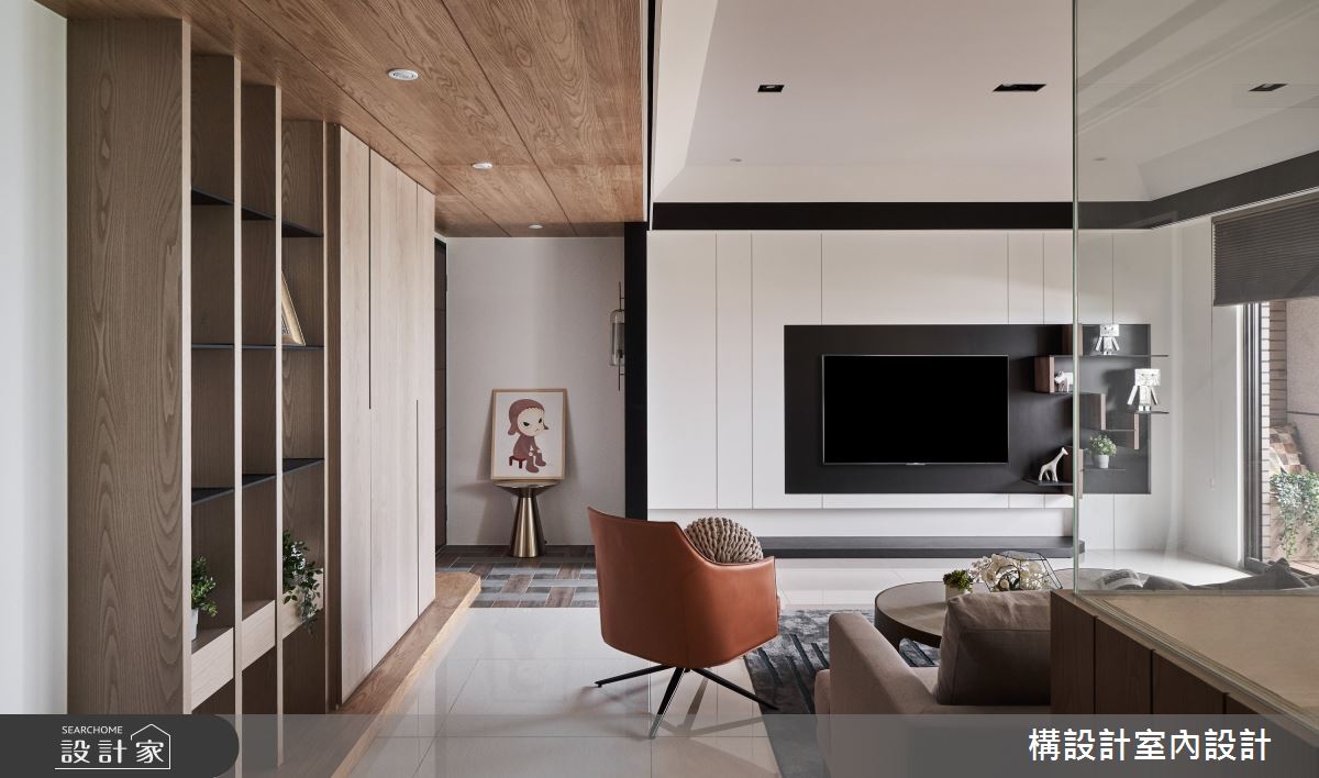 50坪新成屋(5年以下)＿現代風客廳案例圖片＿構設計＿構設計_蒼蒼靜宅之3