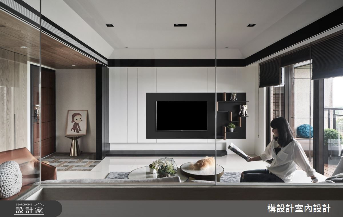 50坪新成屋(5年以下)＿現代風客廳案例圖片＿構設計＿構設計_蒼蒼靜宅之5