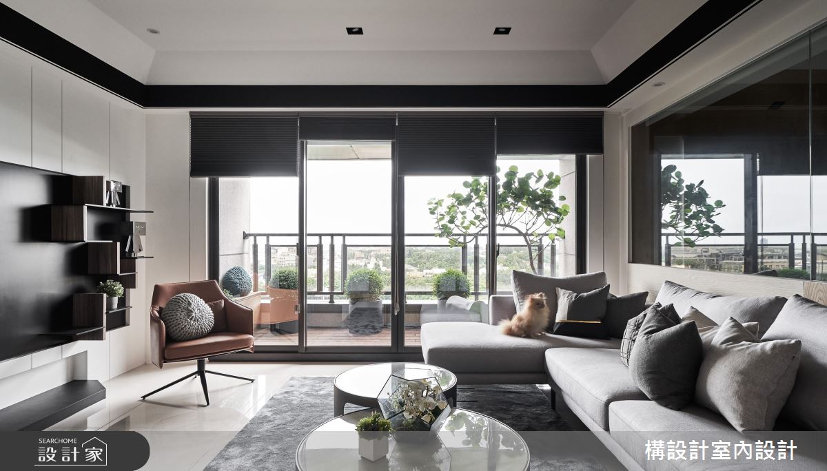 50坪新成屋(5年以下)＿現代風客廳案例圖片＿構設計＿構設計_蒼蒼靜宅之6