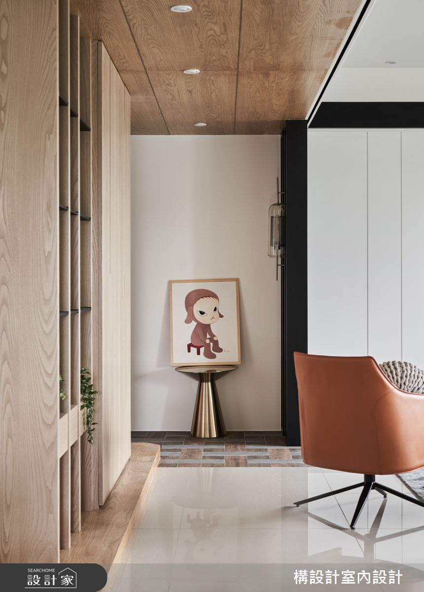 50坪新成屋(5年以下)＿現代風玄關案例圖片＿構設計＿構設計_蒼蒼靜宅之1
