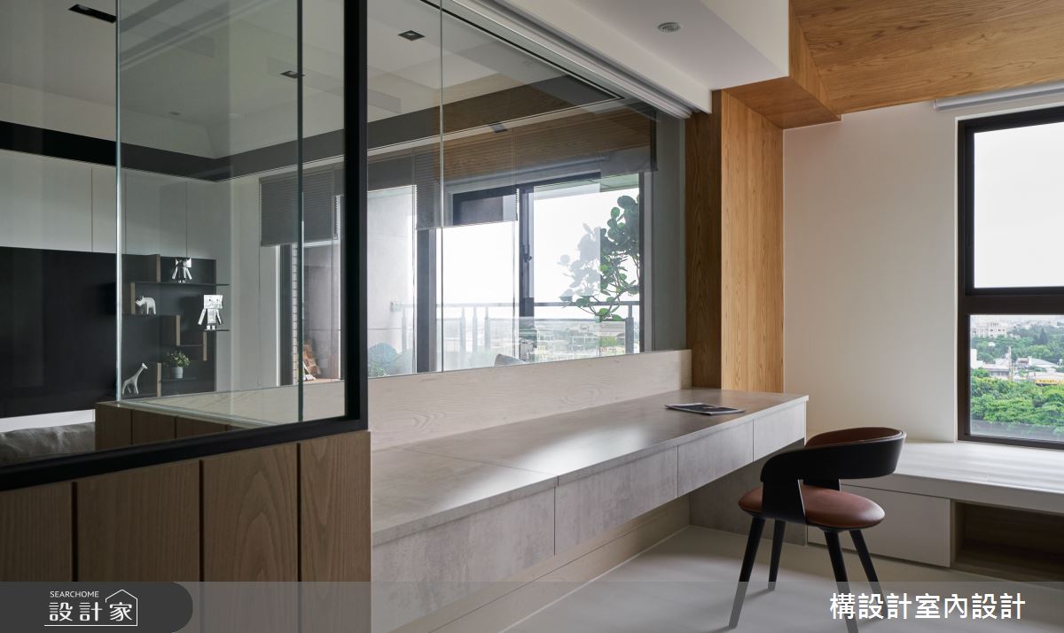 50坪新成屋(5年以下)＿現代風書房臥榻多功能室案例圖片＿構設計＿構設計_蒼蒼靜宅之16
