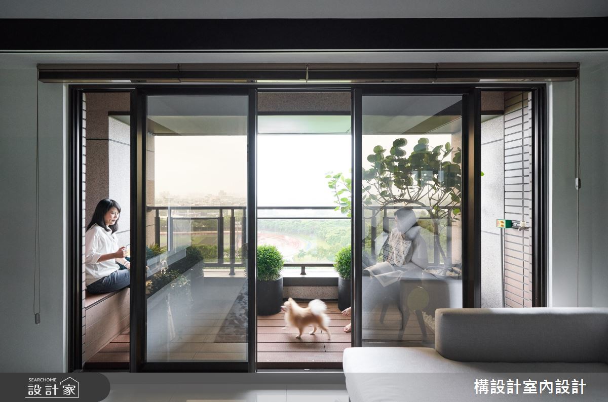 50坪新成屋(5年以下)＿現代風陽台案例圖片＿構設計＿構設計_蒼蒼靜宅之8