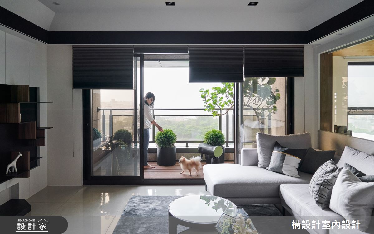 50坪新成屋(5年以下)＿現代風客廳案例圖片＿構設計＿構設計_蒼蒼靜宅之7