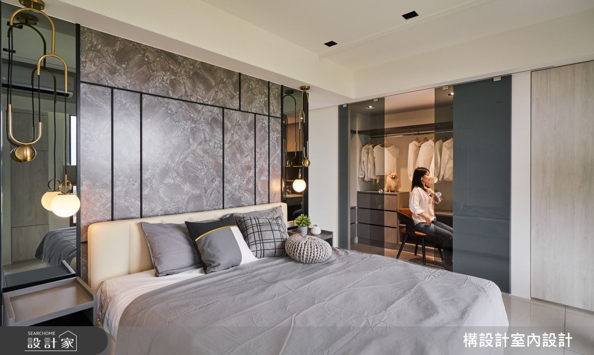 50坪新成屋(5年以下)＿現代風臥室更衣間案例圖片＿構設計＿構設計_蒼蒼靜宅之22