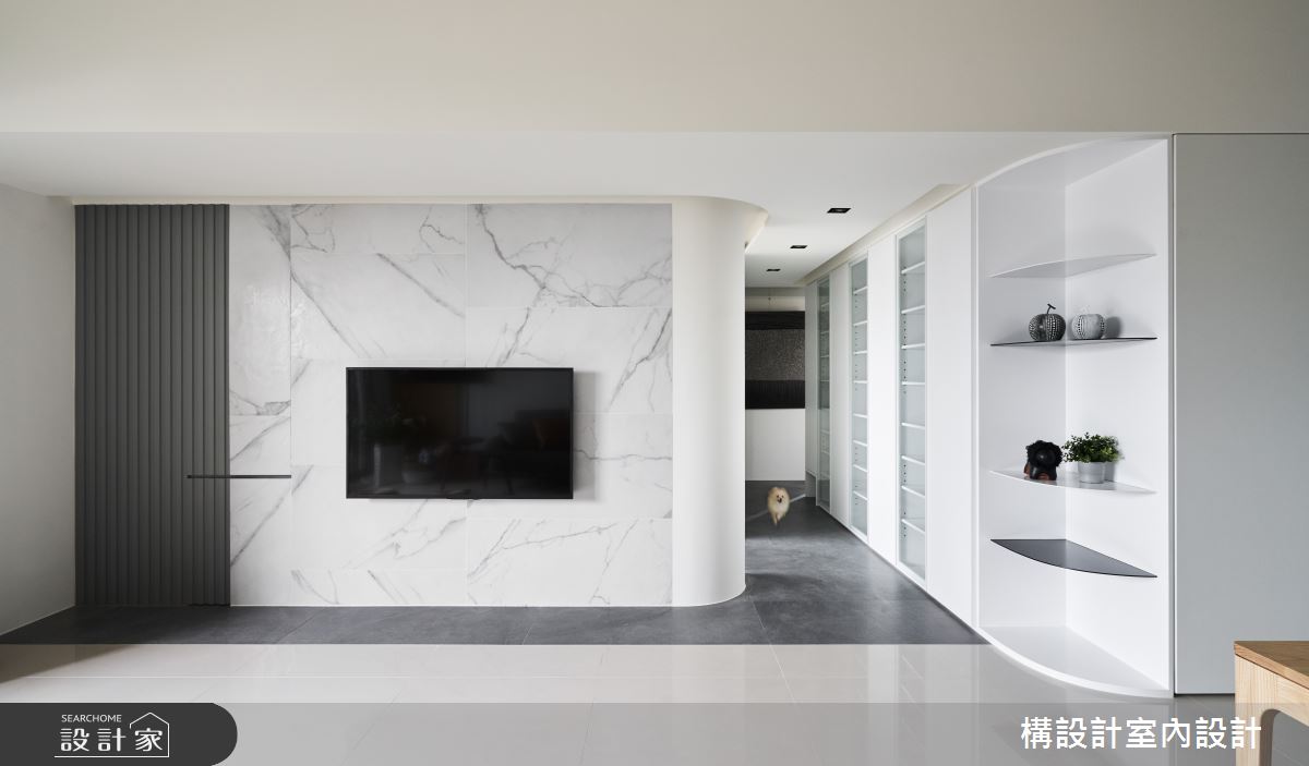 50坪新成屋(5年以下)＿現代風客廳案例圖片＿構設計＿構設計_為繁忙留白之1