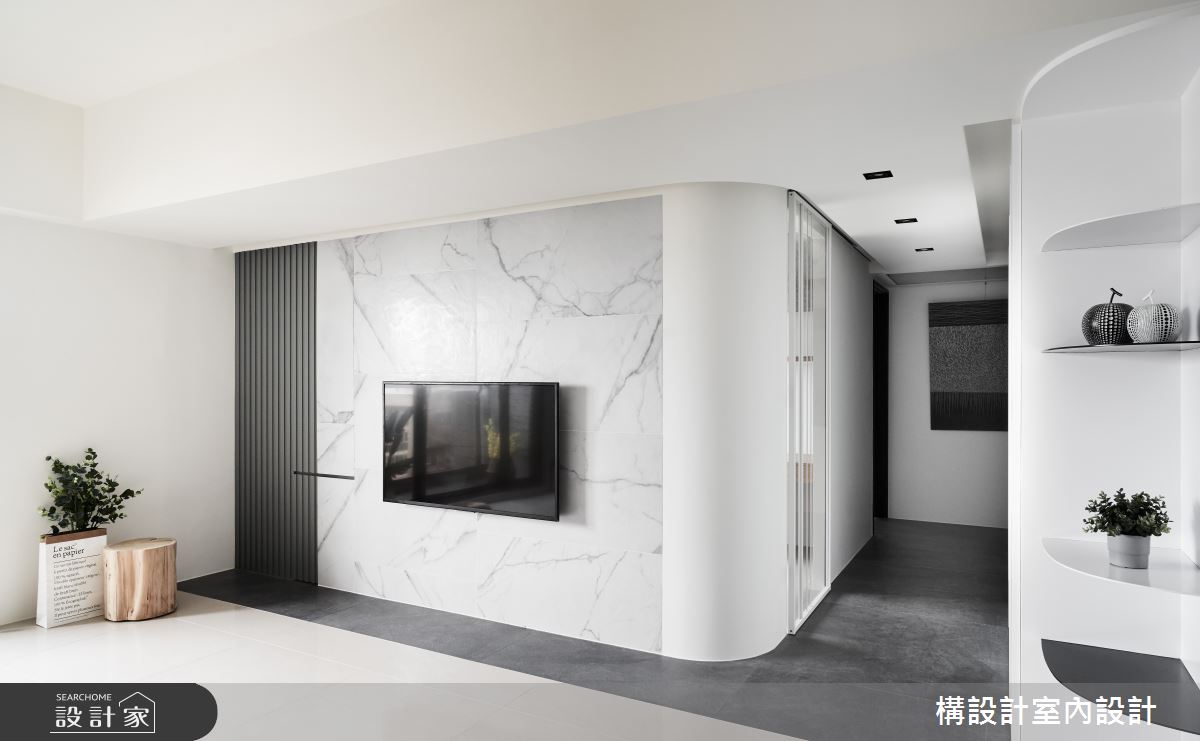 50坪新成屋(5年以下)＿現代風客廳案例圖片＿構設計＿構設計_為繁忙留白之2