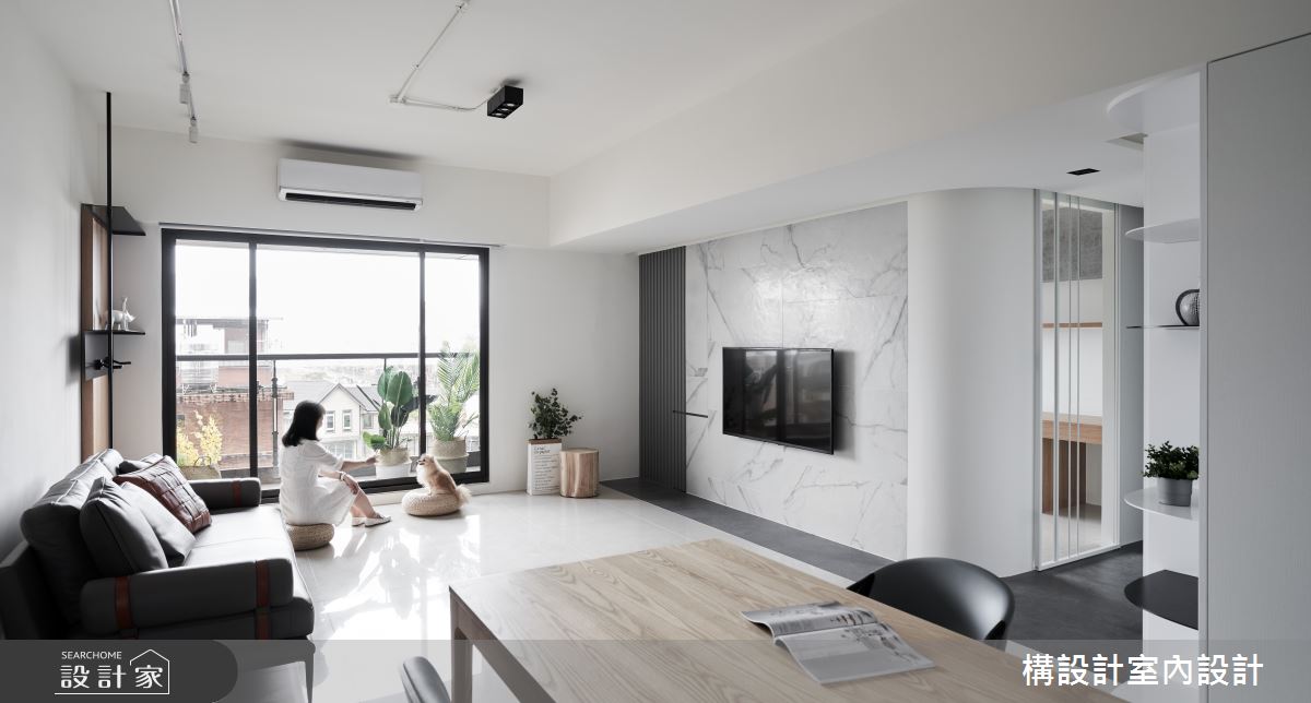 50坪新成屋(5年以下)＿現代風客廳餐廳案例圖片＿構設計＿構設計_為繁忙留白之19