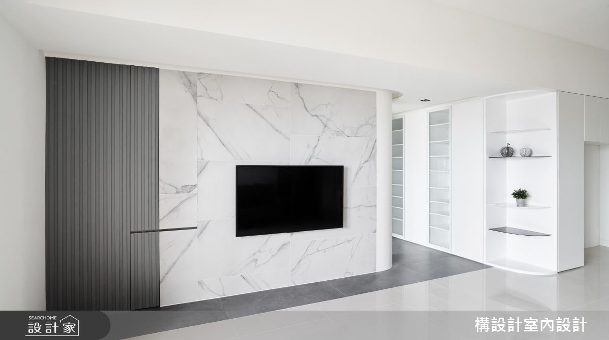 50坪新成屋(5年以下)＿現代風客廳案例圖片＿構設計＿構設計_為繁忙留白之3