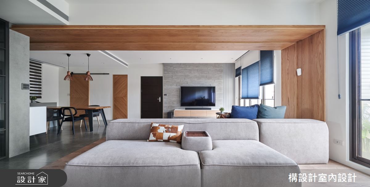 50坪新成屋(5年以下)＿現代風客廳案例圖片＿構設計＿構設計_生活迴旋曲之3