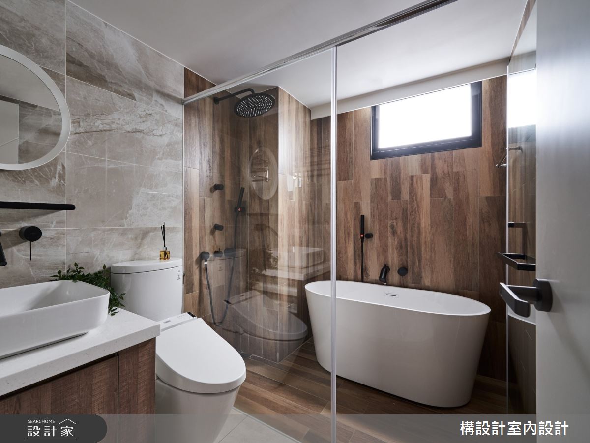 50坪老屋(16~30年)＿工業風浴室案例圖片＿構設計＿構設計_灰色特調之13