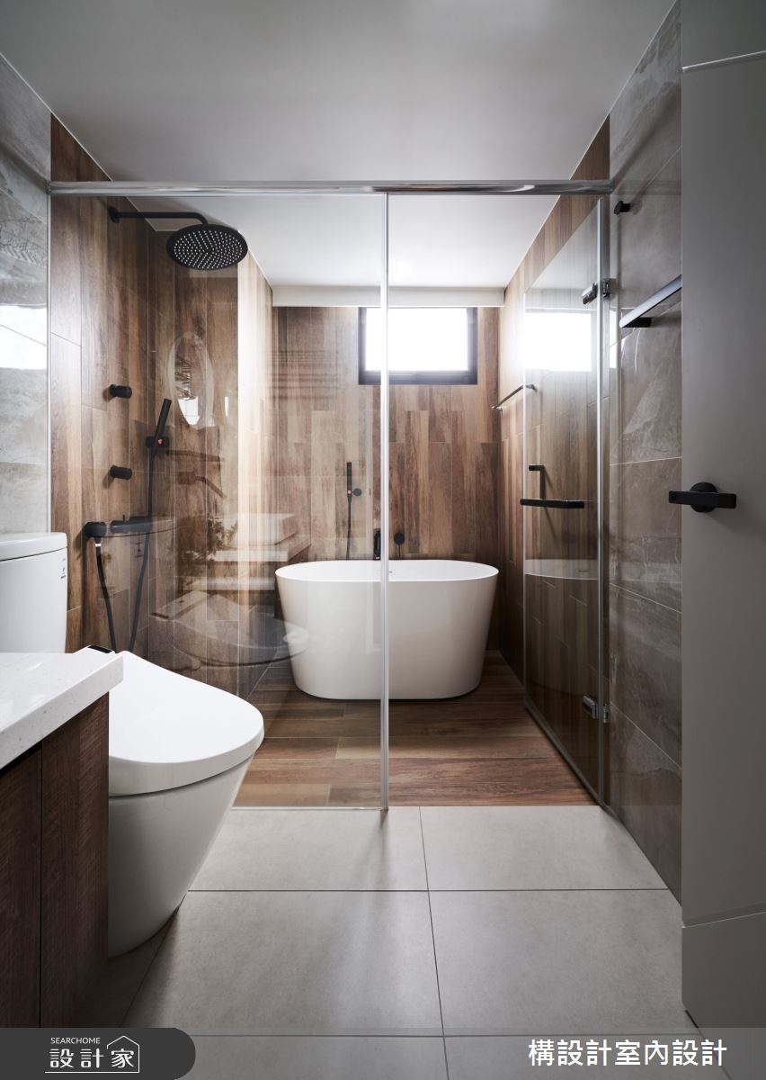 50坪老屋(16~30年)＿工業風浴室案例圖片＿構設計＿構設計_灰色特調之15
