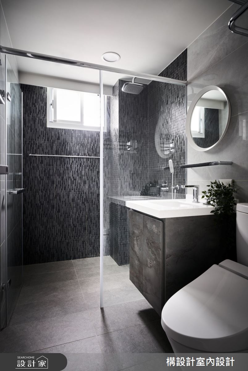 50坪老屋(16~30年)＿工業風浴室案例圖片＿構設計＿構設計_灰色特調之17