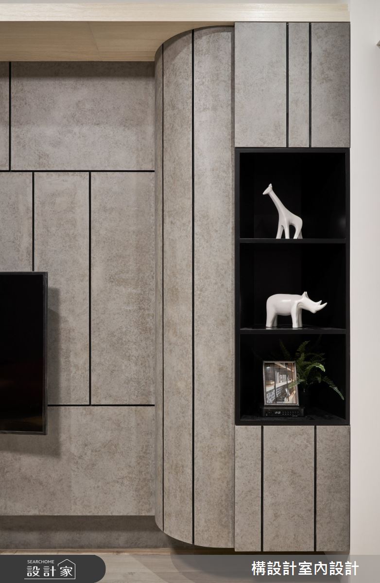 50坪老屋(16~30年)＿工業風客廳案例圖片＿構設計＿構設計_灰色特調之19