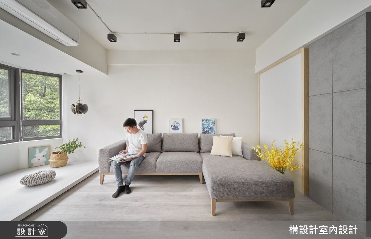 40坪中古屋(5~15年)＿北歐風客廳案例圖片＿構設計＿構設計_米色小日子之7