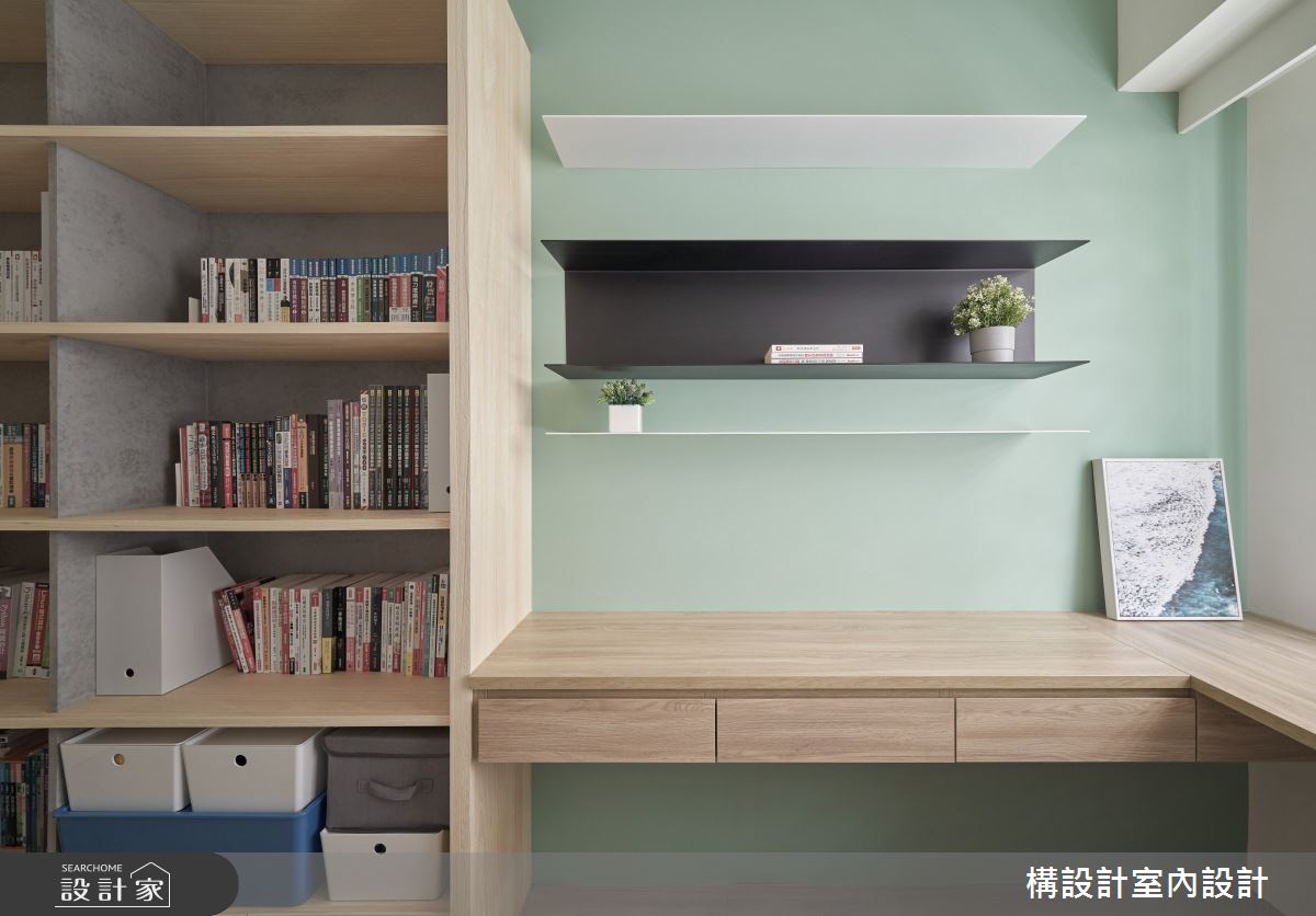 40坪中古屋(5~15年)＿北歐風書房案例圖片＿構設計＿構設計_米色小日子之15