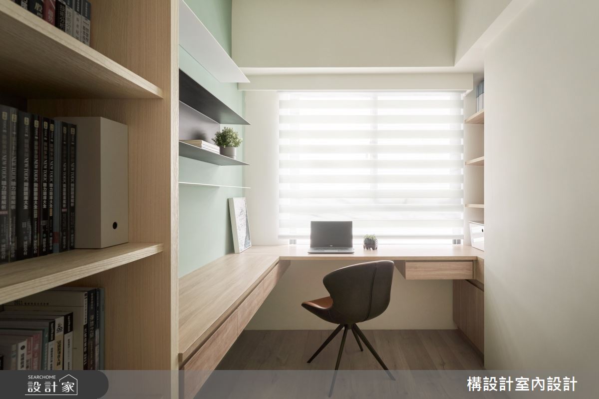40坪中古屋(5~15年)＿北歐風書房案例圖片＿構設計＿構設計_米色小日子之14