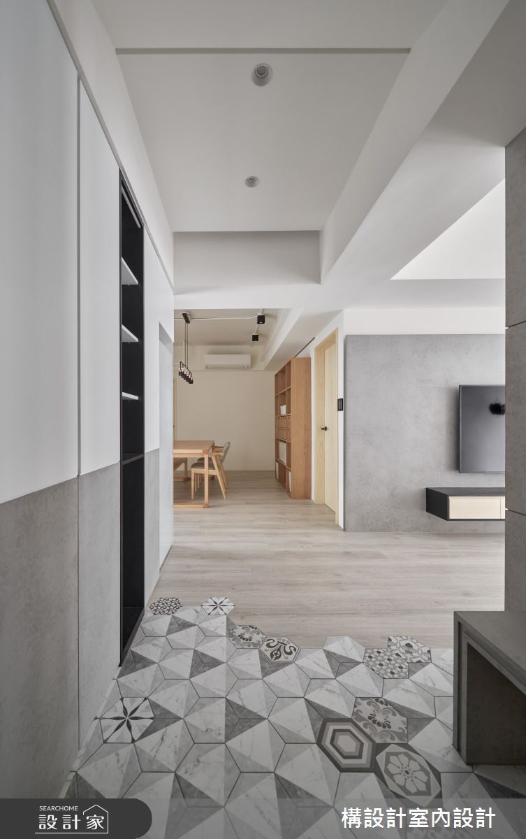 40坪中古屋(5~15年)＿北歐風玄關案例圖片＿構設計＿構設計_米色小日子之4