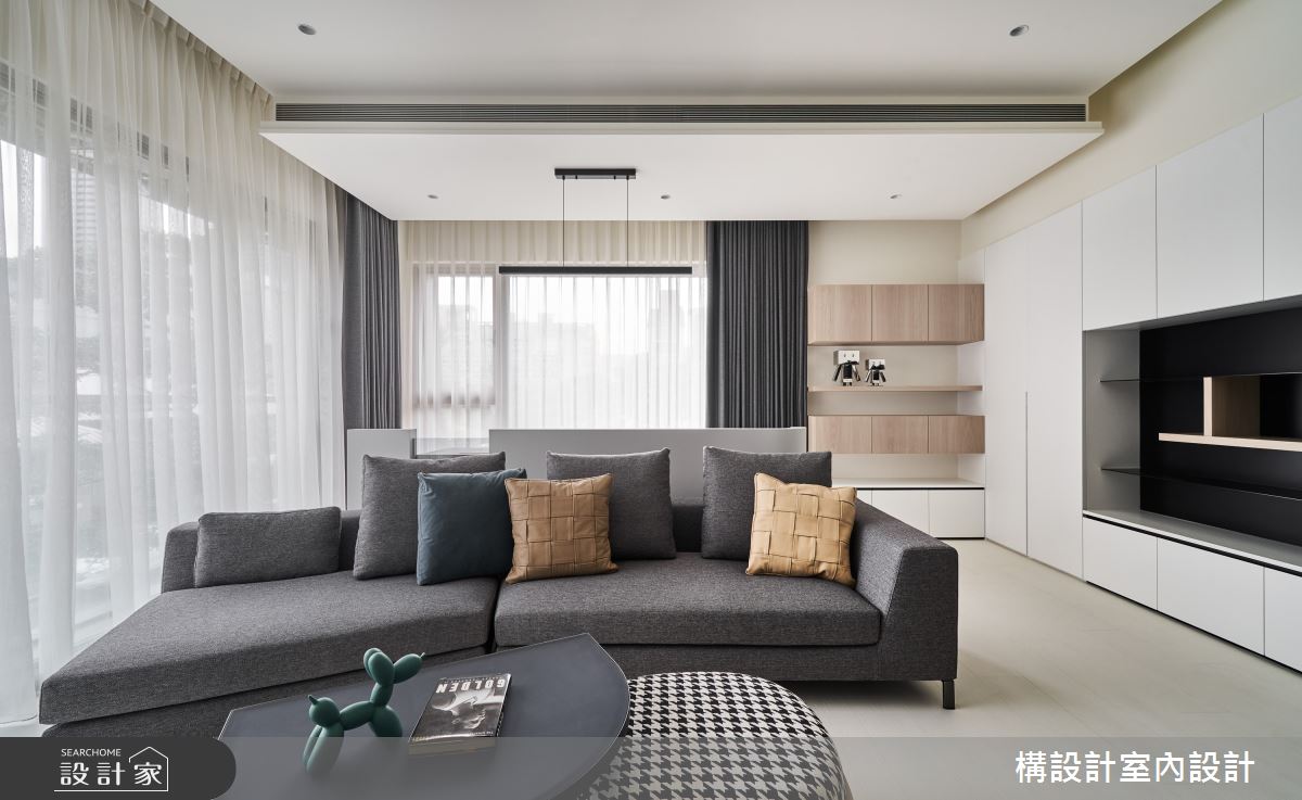 40坪中古屋(5~15年)＿現代風客廳案例圖片＿構設計＿構設計_Reunion之6