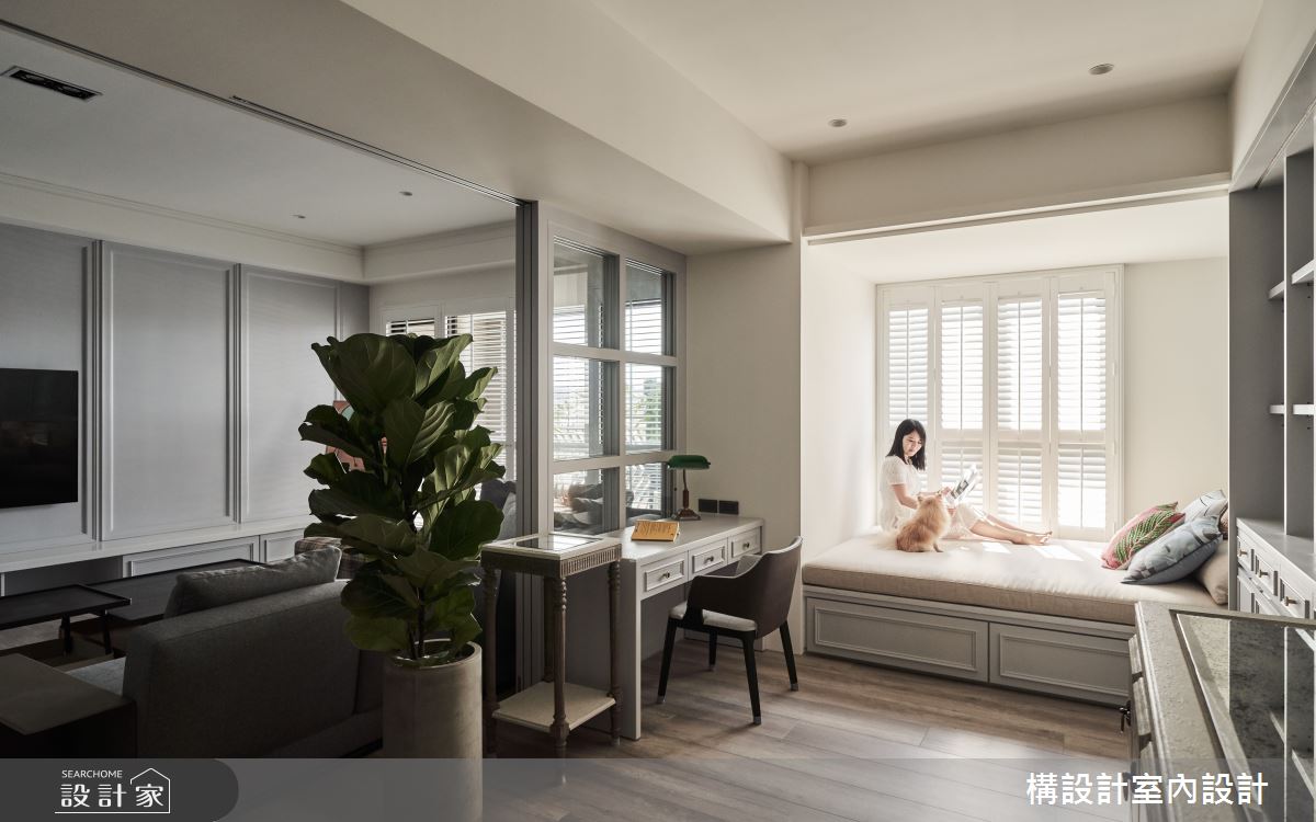 50坪新成屋(5年以下)＿美式風書房臥榻案例圖片＿構設計＿構設計_不祇優雅之15