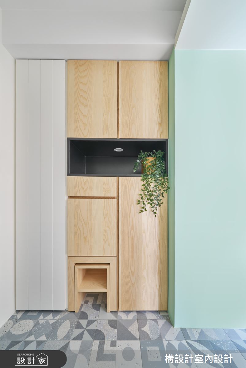 20坪老屋(16~30年)＿日式無印風玄關案例圖片＿構設計＿構設計_綠實蕪華之5