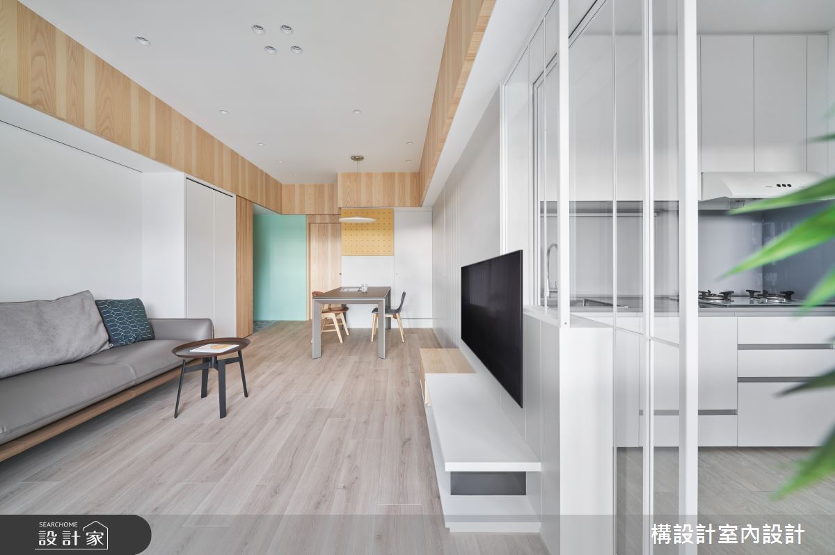 20坪老屋(16~30年)＿日式無印風客廳案例圖片＿構設計＿構設計_綠實蕪華之8