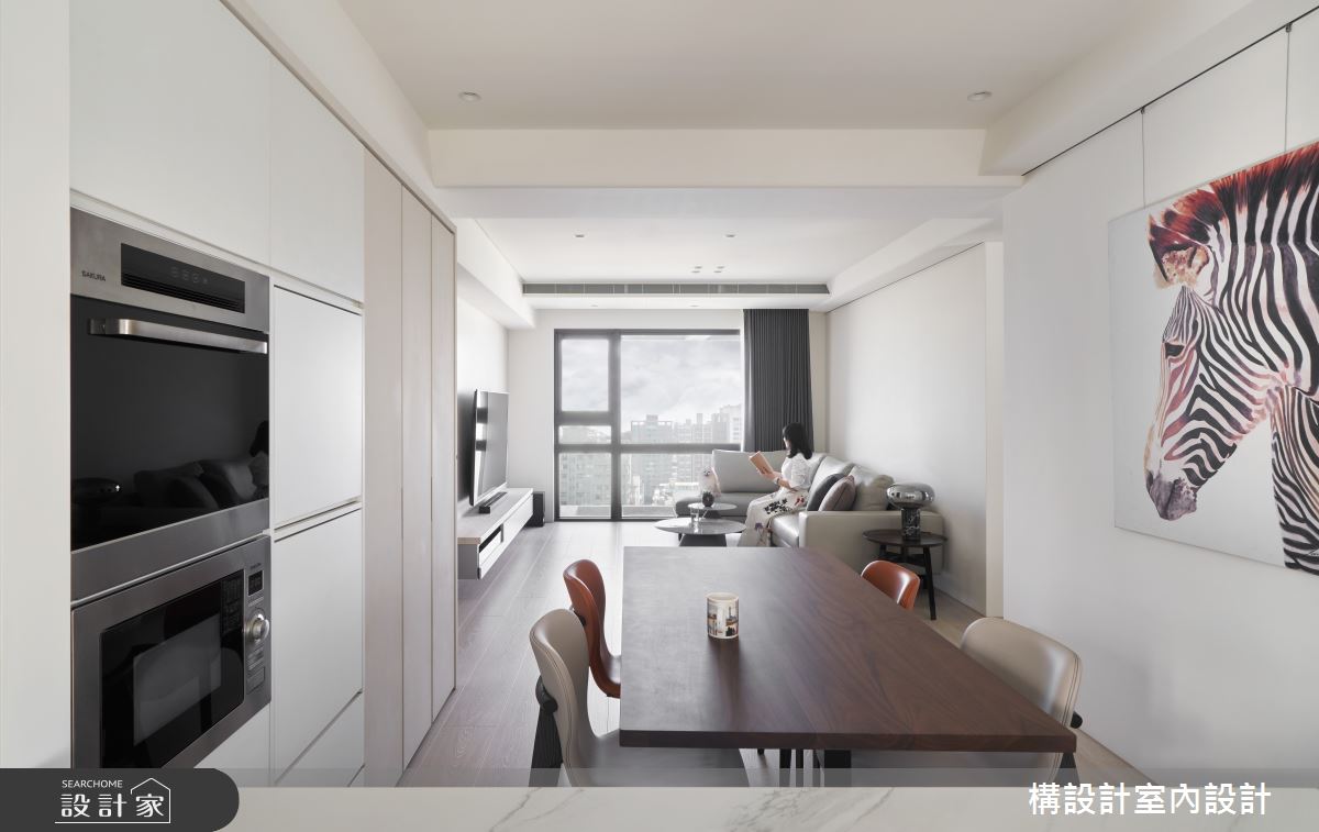 40坪中古屋(5~15年)＿簡約風客廳餐廳案例圖片＿構設計＿構設計_日安之1