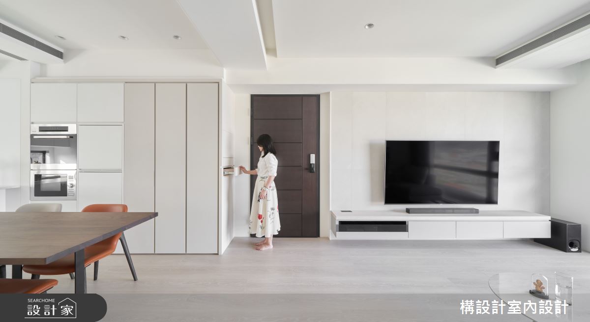 40坪中古屋(5~15年)＿簡約風玄關客廳餐廳案例圖片＿構設計＿構設計_日安之3