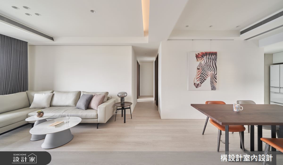 40坪中古屋(5~15年)＿簡約風客廳餐廳案例圖片＿構設計＿構設計_日安之9