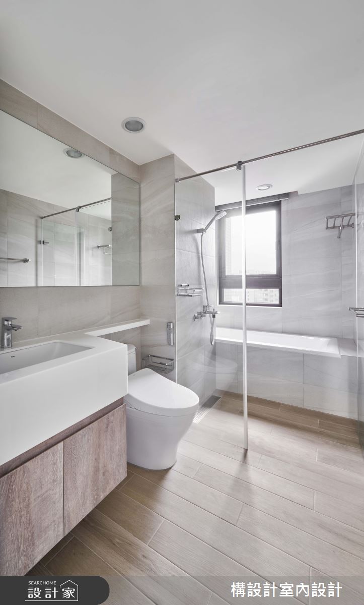 40坪中古屋(5~15年)＿簡約風浴室案例圖片＿構設計＿構設計_日安之21