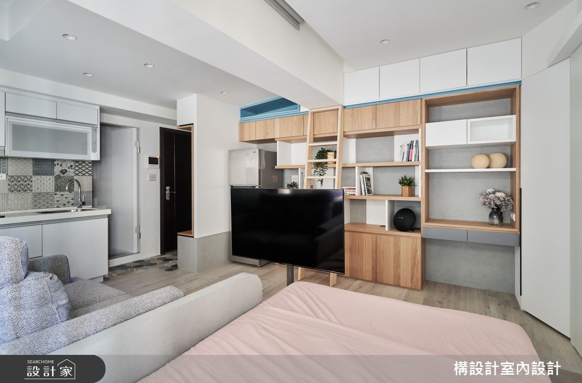 11坪新成屋(5年以下)＿日式無印風客廳廚房臥室案例圖片＿構設計＿構設計_眶框之12