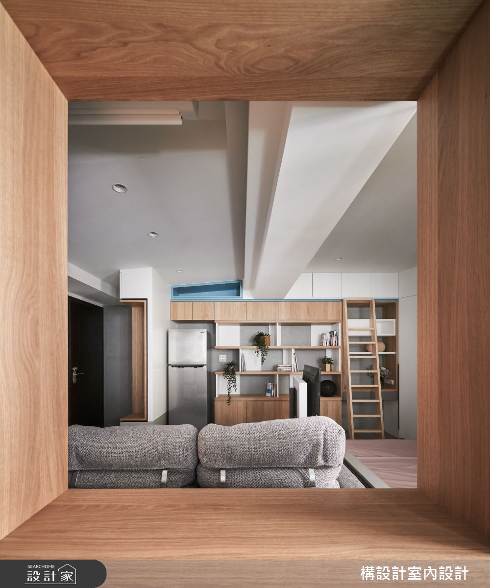 11坪新成屋(5年以下)＿日式無印風客廳案例圖片＿構設計＿構設計_眶框之16