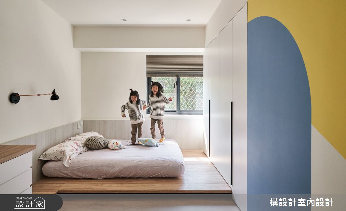 50坪老屋(31~40年)＿北歐風臥室兒童房兒童房案例圖片＿構設計＿構設計_幾何Paradise之19