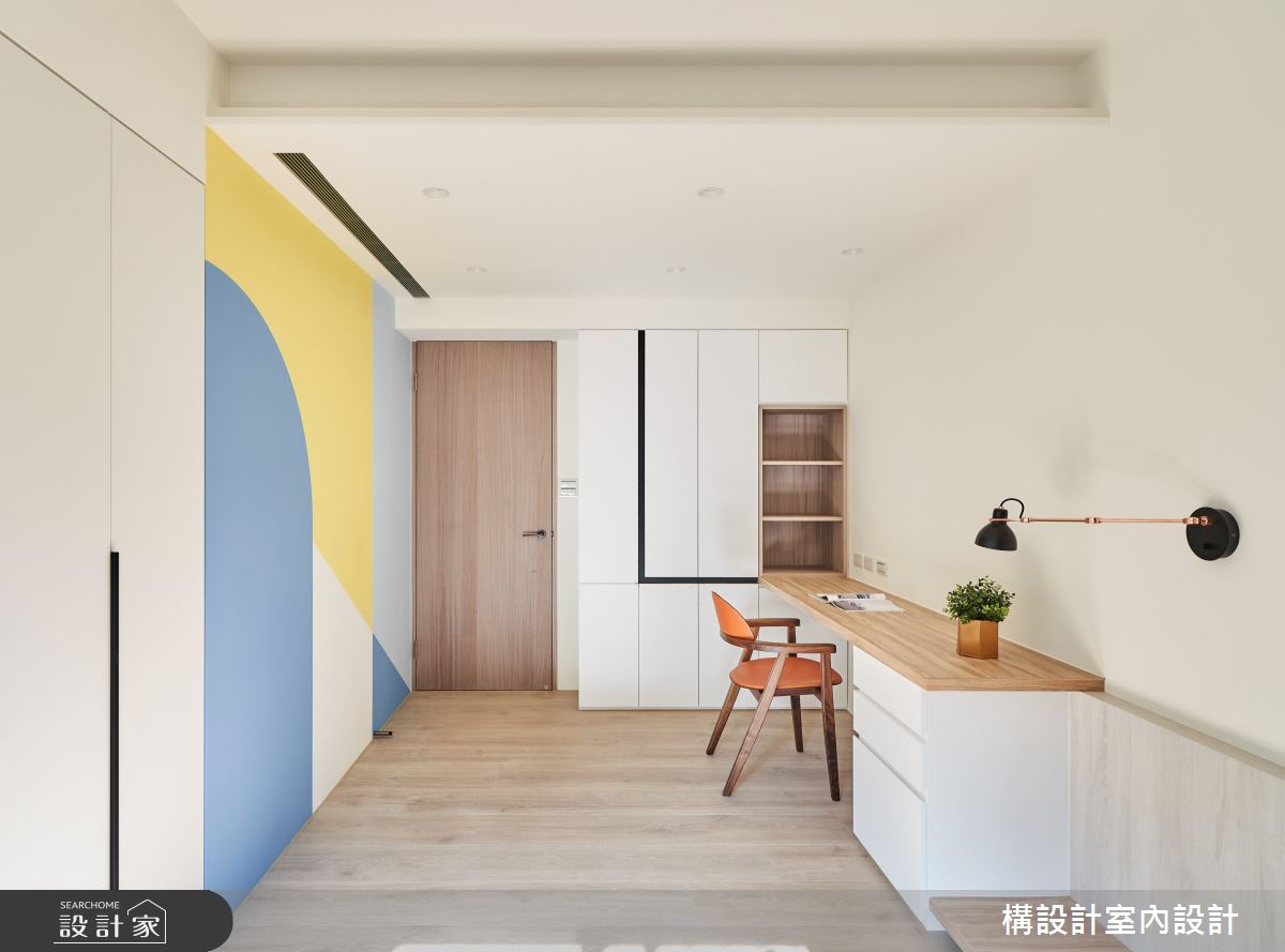 50坪老屋(31~40年)＿北歐風臥室兒童房兒童房案例圖片＿構設計＿構設計_幾何Paradise之21