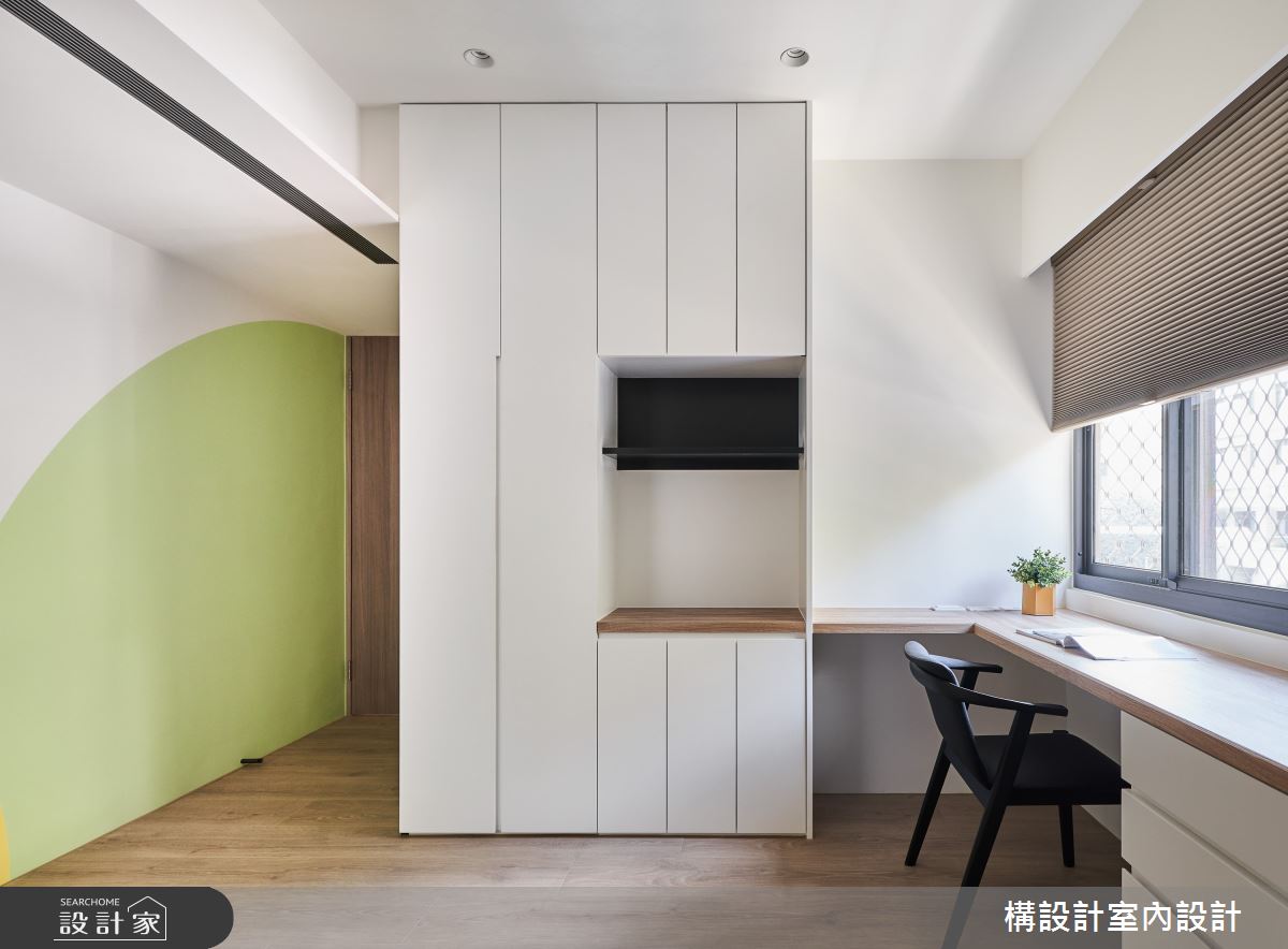 50坪老屋(31~40年)＿北歐風書房兒童房兒童房案例圖片＿構設計＿構設計_幾何Paradise之23