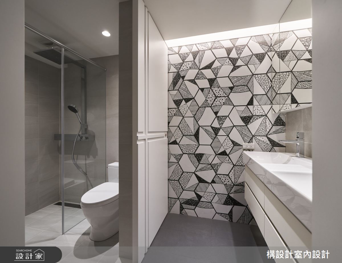 50坪老屋(31~40年)＿北歐風浴室案例圖片＿構設計＿構設計_幾何Paradise之30