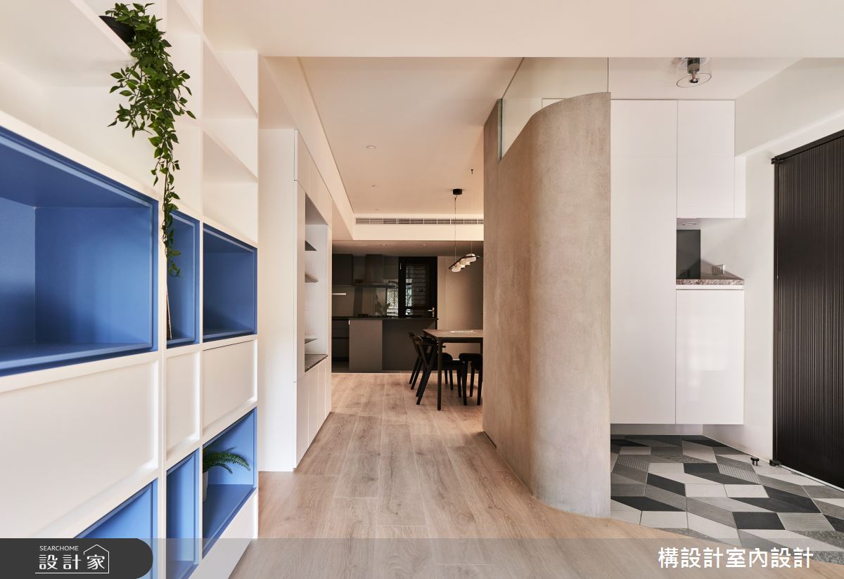 50坪老屋(31~40年)＿北歐風玄關走廊案例圖片＿構設計＿構設計_幾何Paradise之3