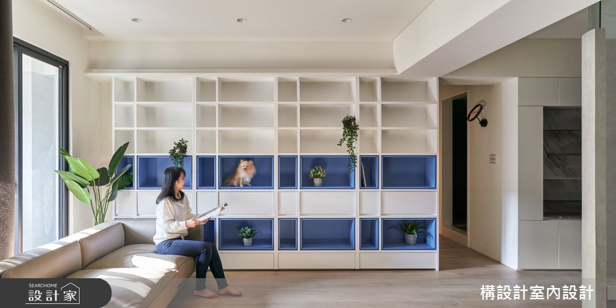 50坪老屋(31~40年)＿北歐風客廳案例圖片＿構設計＿構設計_幾何Paradise之7